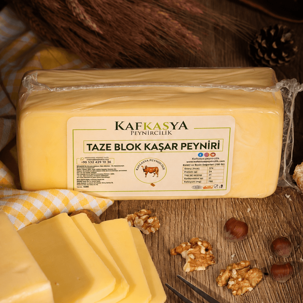 KAFKASYA TAZE BLOK KAŞAR PEYNİRİ 1KG
